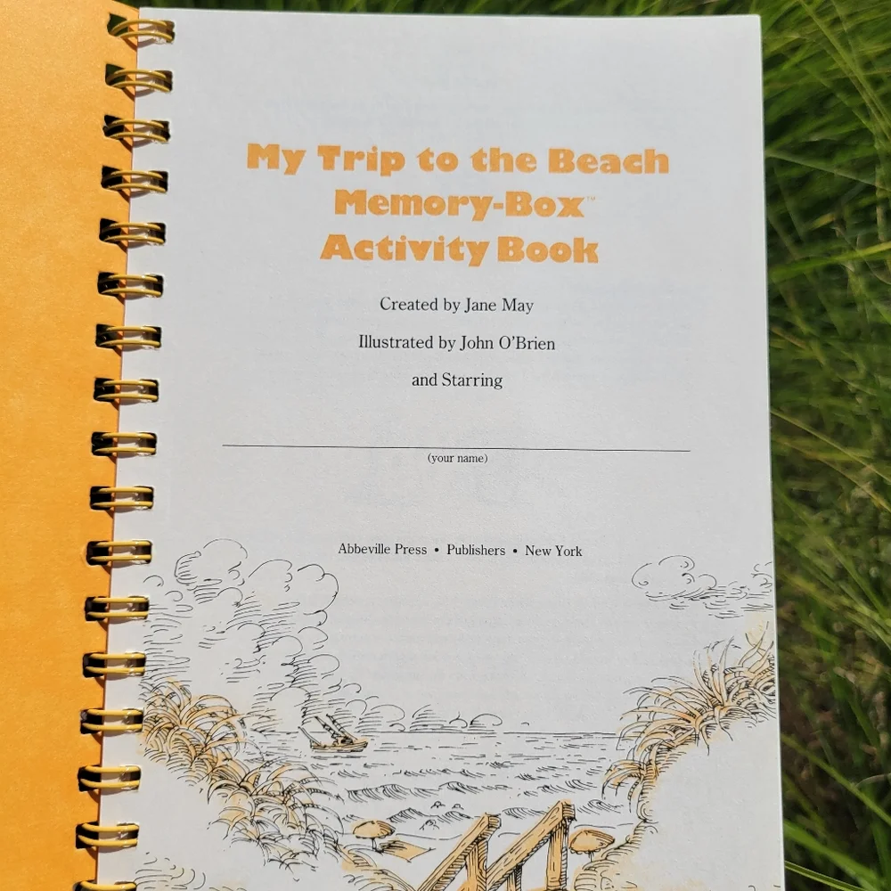 My Trip To The Beach ~ A Memory-Box Activity Book Set  ~ 1987 ~ FINAL PRICE!